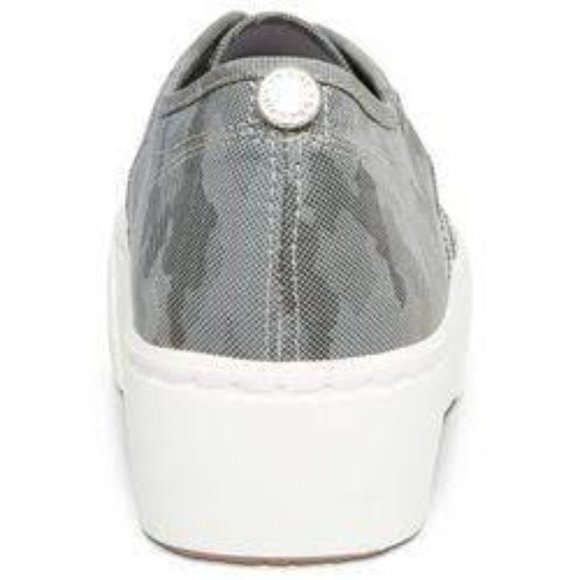 Steve Madden Women's Camo Platform Emmi Sneaker Gray Metallic Shoe Size 9M - Picture 5 of 15